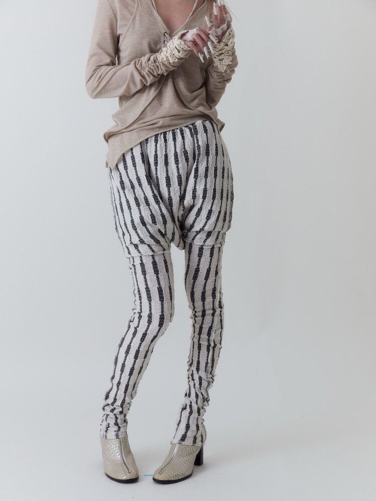 Aristocrat Striped Leggings【s0000017972】