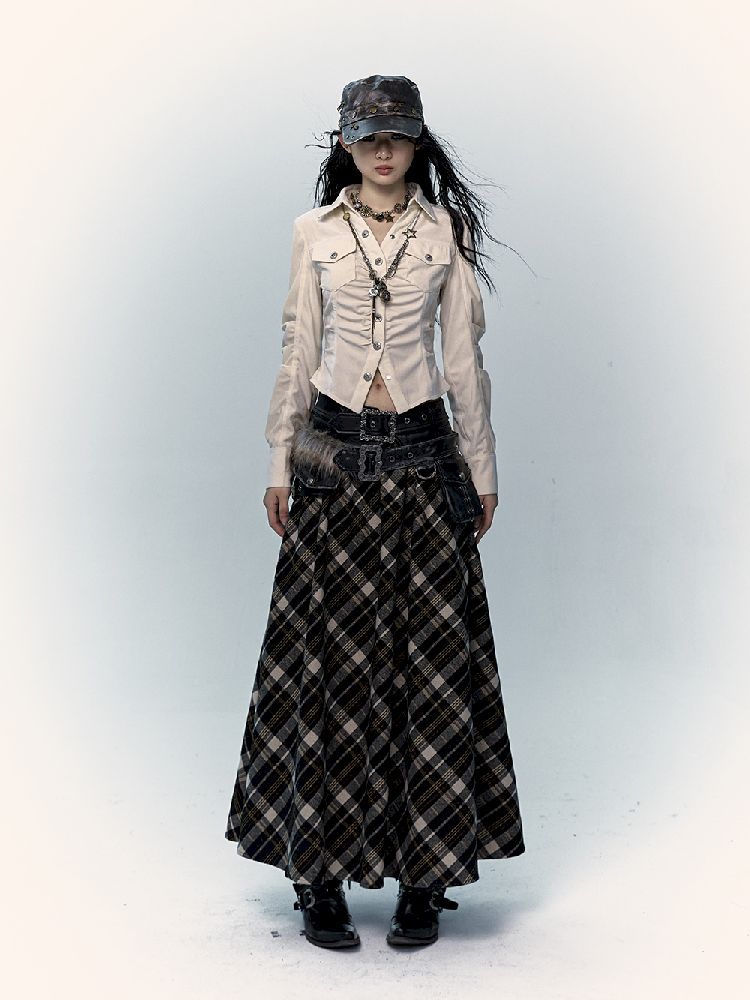 Long A-line Skirt【s0000011435】