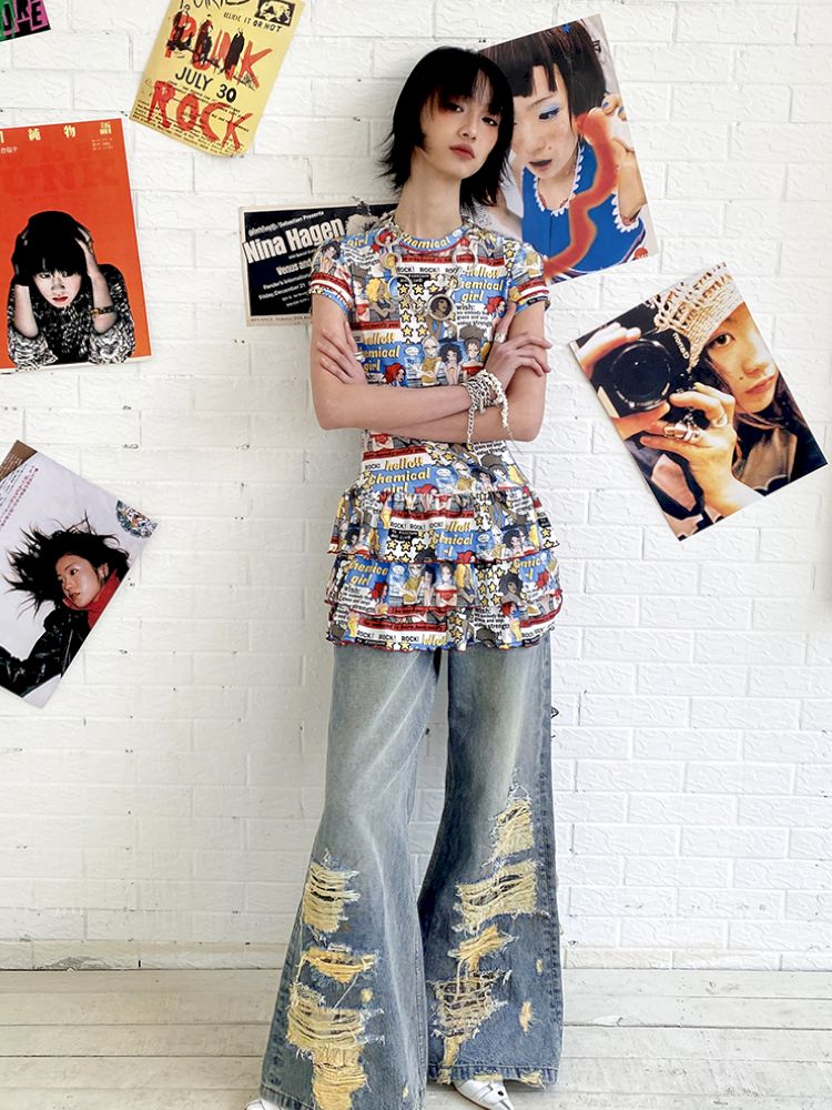 Manga Full Print Cake Dress【s0000012420】