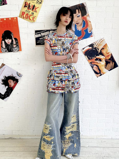 Manga Full Print Cake Dress【s0000012420】