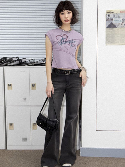 Slim micro flare pants【s0000012275】