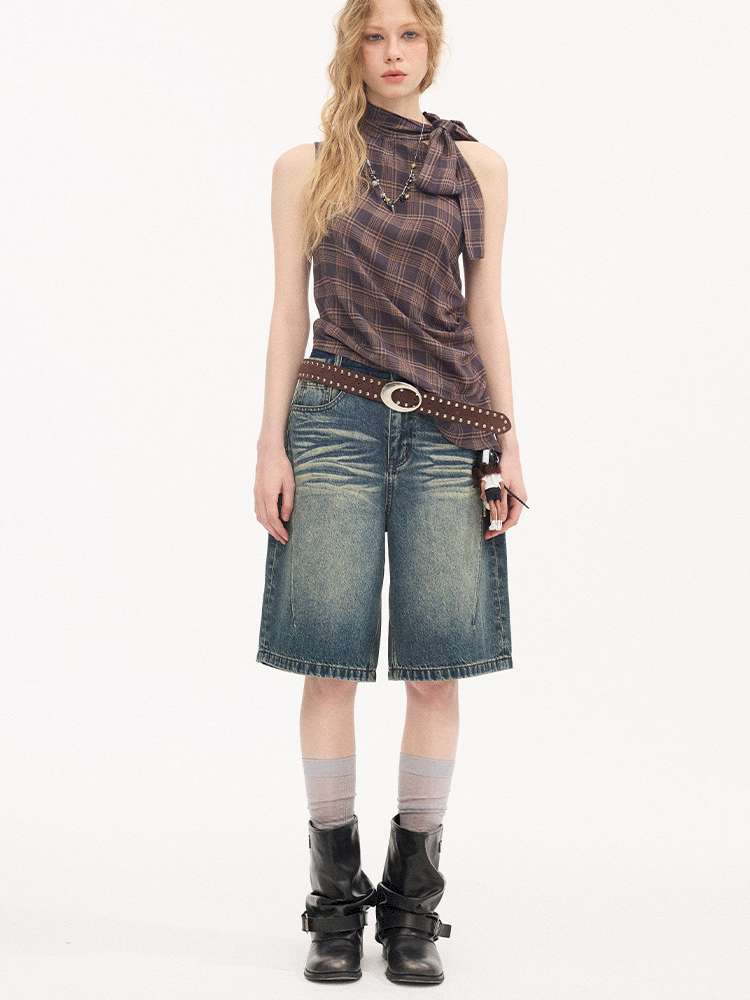 Cat Beard Denim Split Pants【s0000015419】