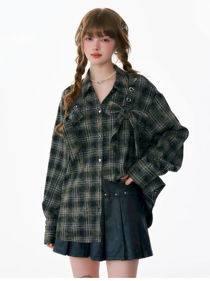Loose Plaid Jacket【s0000012219】