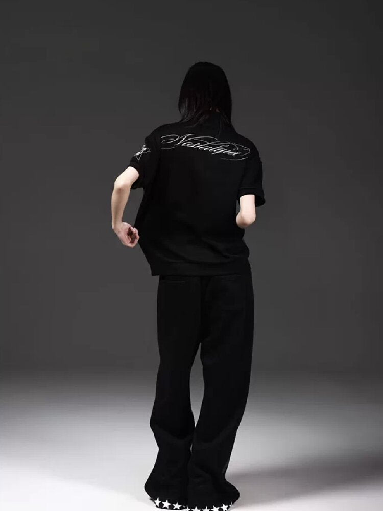 Flag Sub-Print Stand-Up Zip Tee【s0000018275】