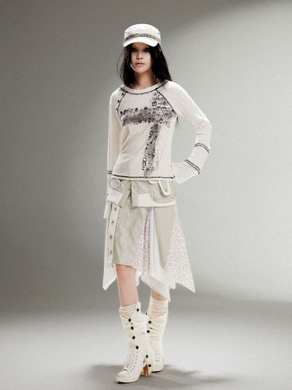 Leather Halter Long Skirt【s0000011253】