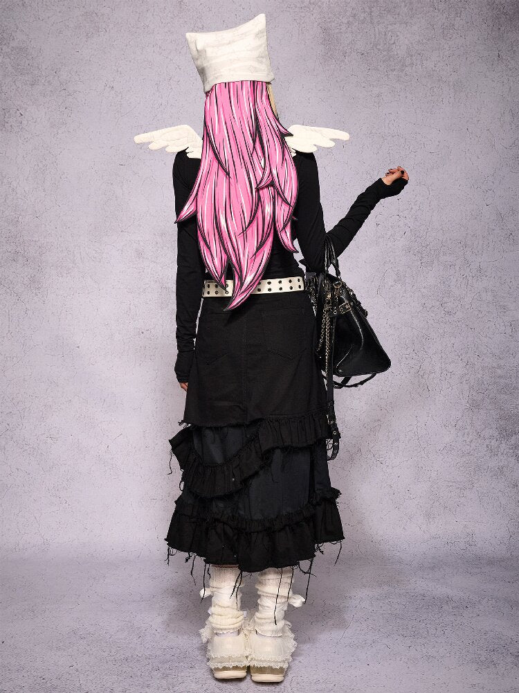 Mesh Embroidery Angel Wings Top【s0000019129】