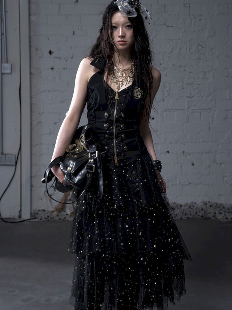 Multi-Layered Mesh Cake Skirt【s0000012789】