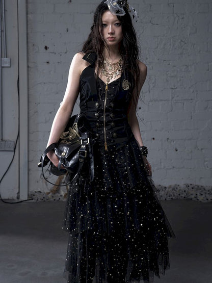 Multi-Layered Mesh Cake Skirt【s0000012789】