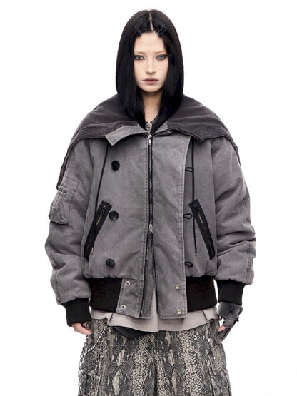 Flight Hooded Loose Jacket【s0000011361】