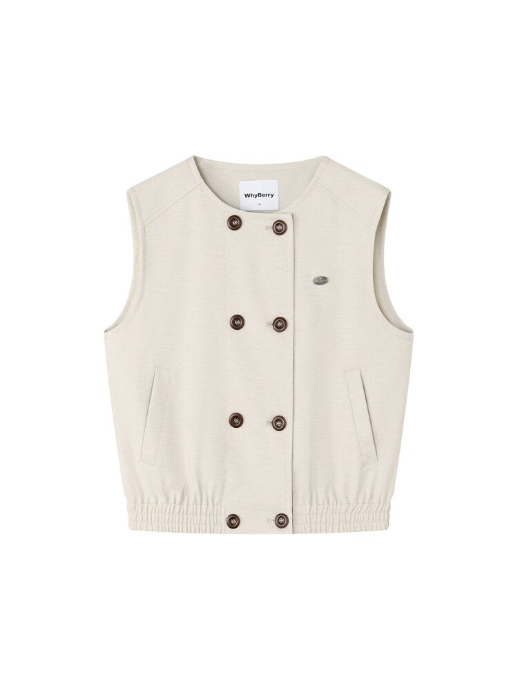 Lily Valley Double Breasted Vest【s0000015674】