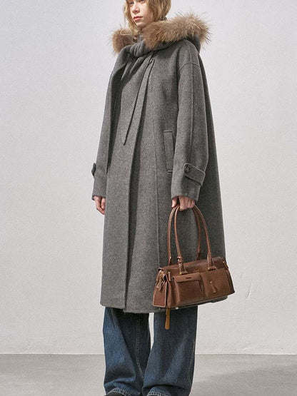 Real Fur Hooded Reversible Coat【s0000015231】