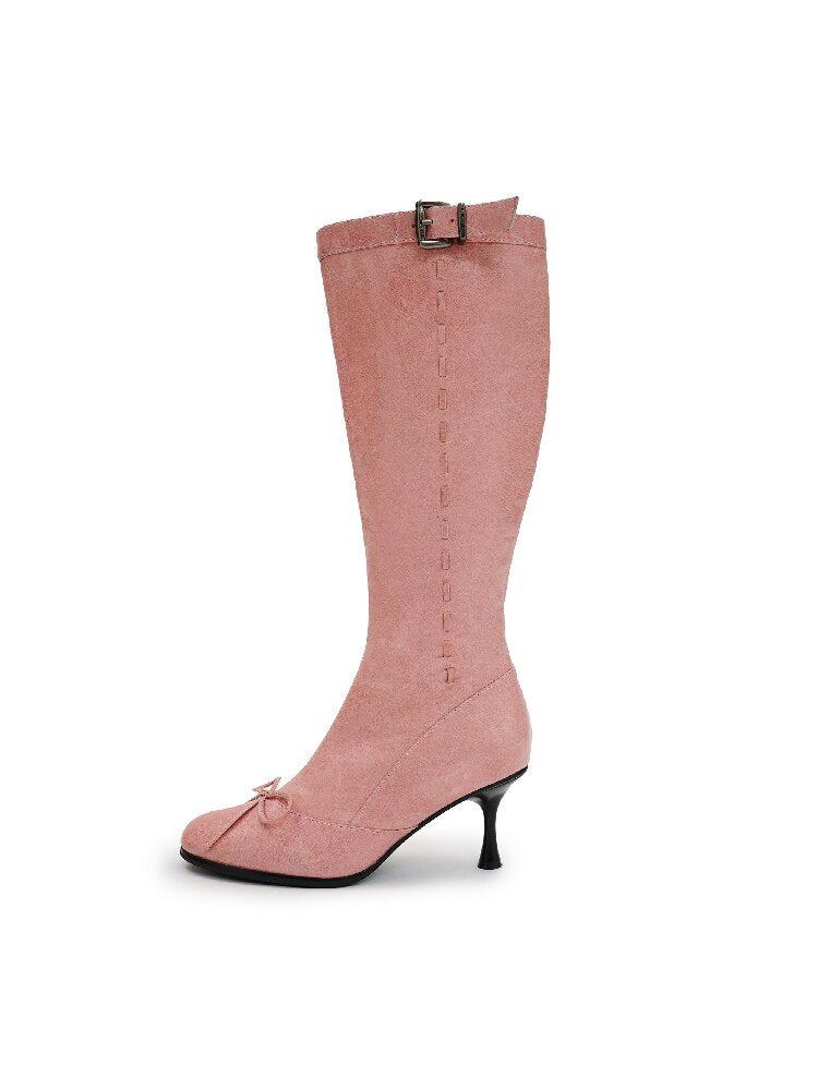 Sheepskin Ballet Stiletto Boots【s0000016129】