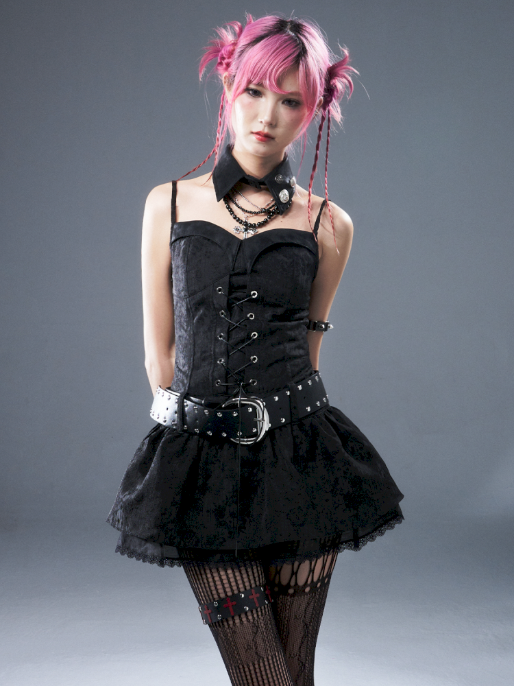 Tie-up Waist Strap Dress【s0000012943】