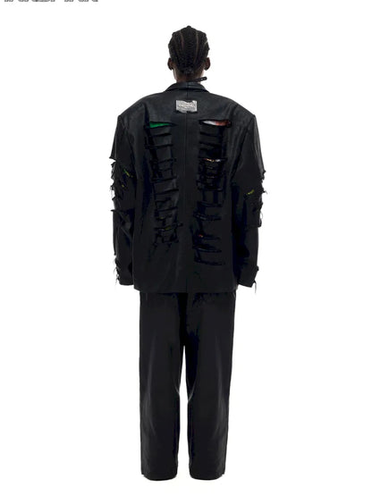 Oversized Silhouette Leather Blazer【s0000014003】