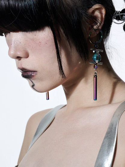 Futuristic Punk Deconstructed Earrings【s0000018817】