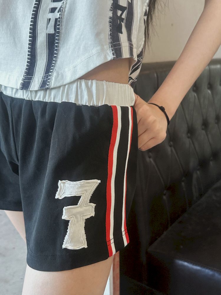 Trash Rock Patch Embroidered Sport Knit Sweatpants【s0000009566】