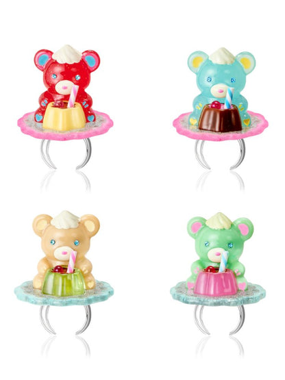 Pudding Bear Resin Colorful Earrings【s0000013353】