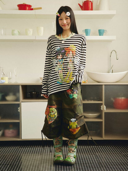 Bread Cat Camouflage Cargo Shorts【s0000018693】