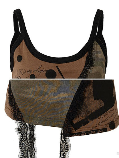 Camouflage Splicing Vest Top【s0000016690】