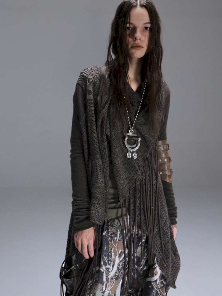 Slim Wandering Wind Tassel Cardigan【s0000014713】