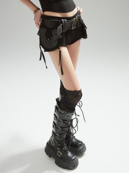 Black Eco-Friendly Leather Belt【s0000015608】