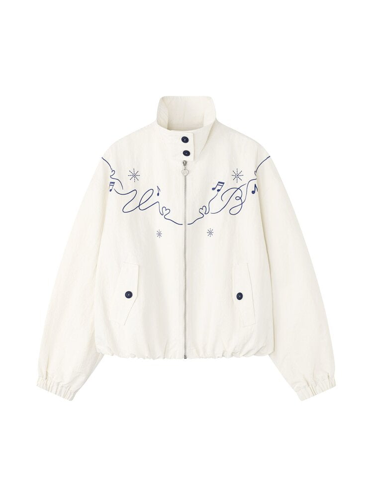 Leaping Track Embroidered Jacket【s0000015671】
