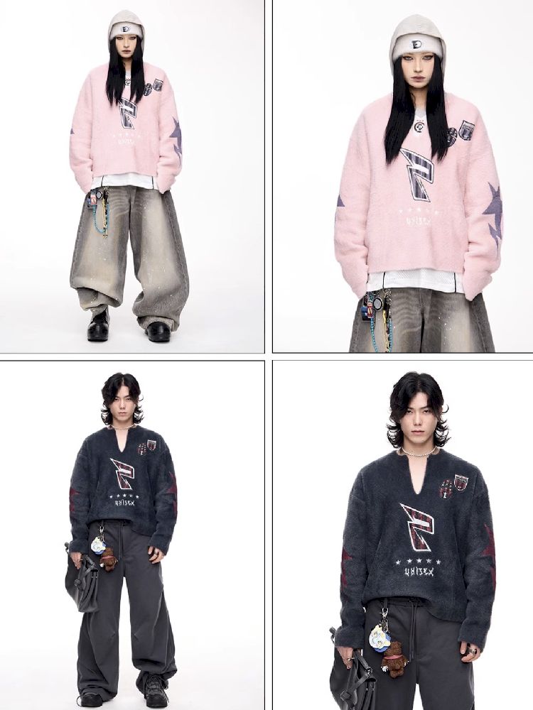 V-Neck Pullover Sweater【s0000011353】