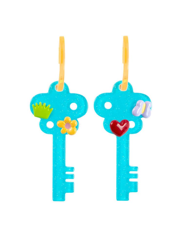 Cute Childish Key Earrings [S0000010033]