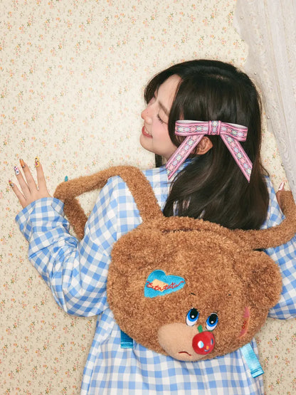Apple Shaped Plush Backpack【s0000014152】
