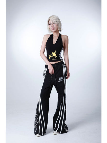 Black Gold Striped Strap Camisole【s0000016631】