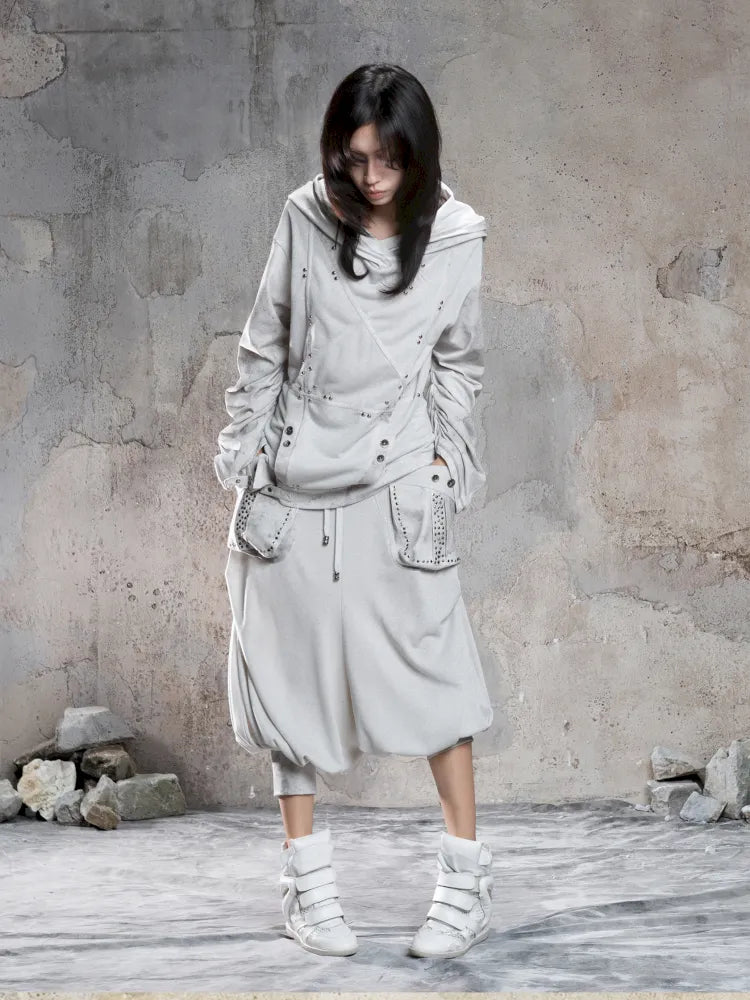 Cropped Wide-Leg Pocket Skirt【s0000014137】