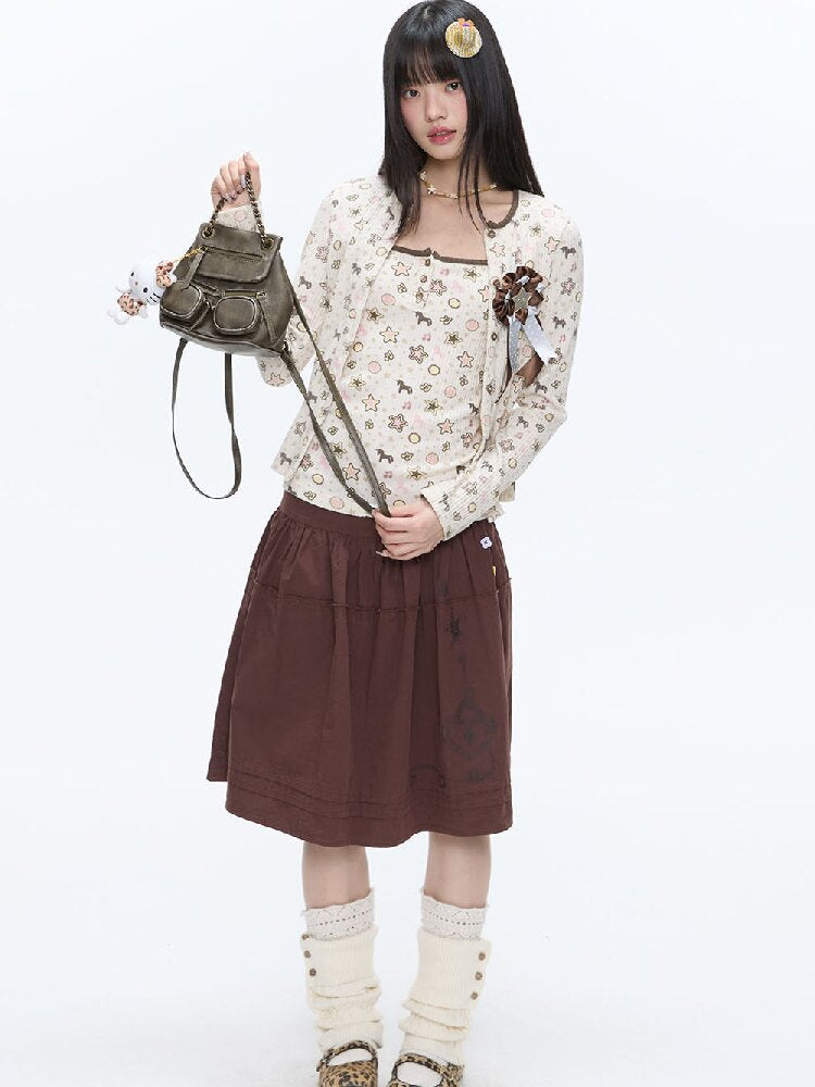 Star Polka Dot Contrasting Vest【s0000016387】