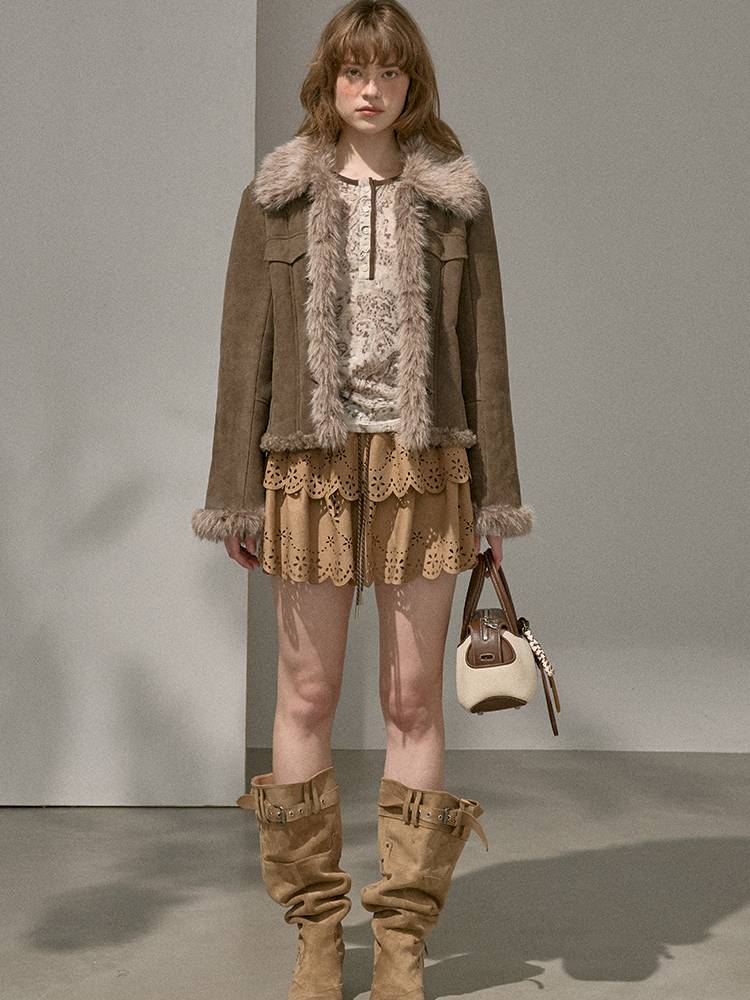 Faux Fur Collar Jacket【s0000014409】