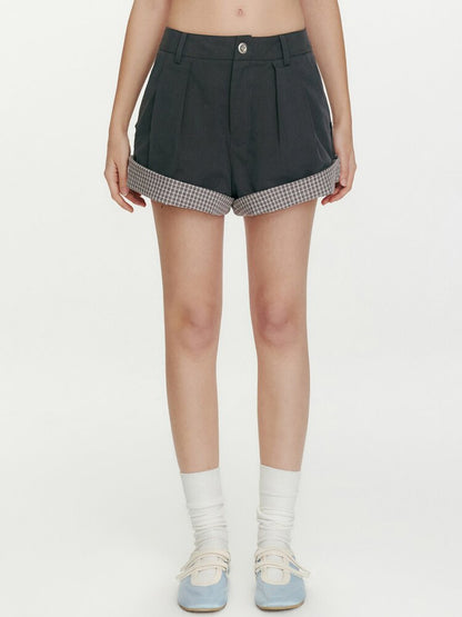 Refreshing Sea Day Plaid Shorts【s0000015683】