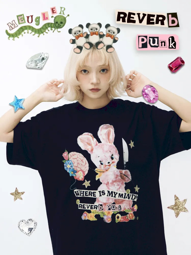 Whimsical Bear Mini-Figure Punk T-Shirt【s0000013930】