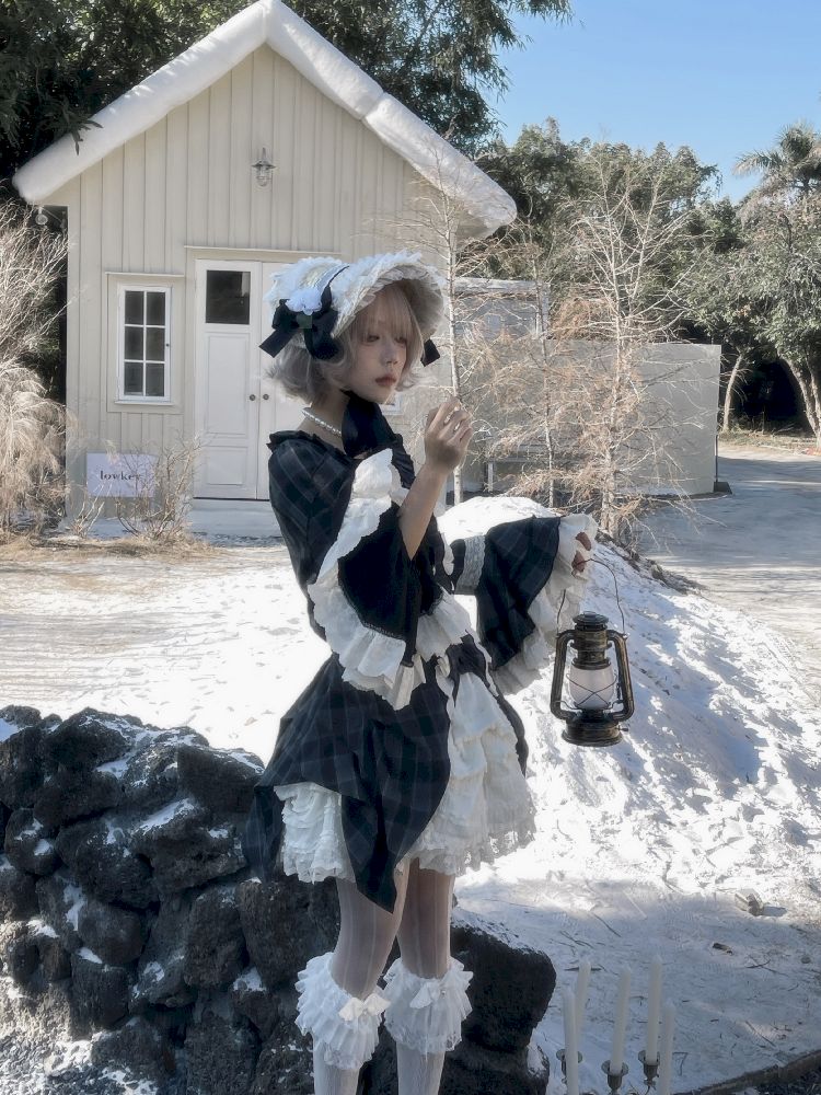 레이스 ji 슬리브 도베 테일 불규칙한 셔츠 [S0000011340]