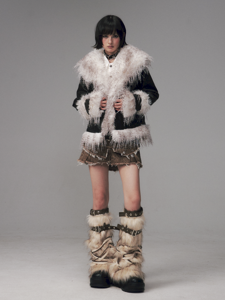 Retro Rub Color Padded Slim Waist Coat【s0000014704】