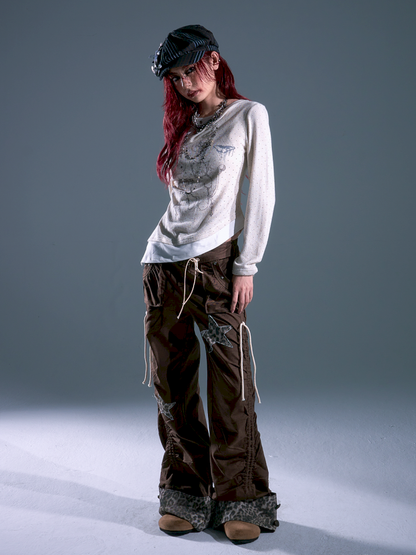 Flap Loose Casual Wide Leg Pants【s0000013691】