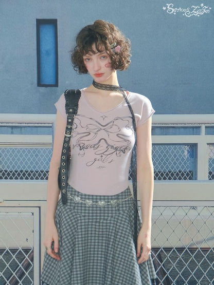 Slim thin short top【s0000013378】