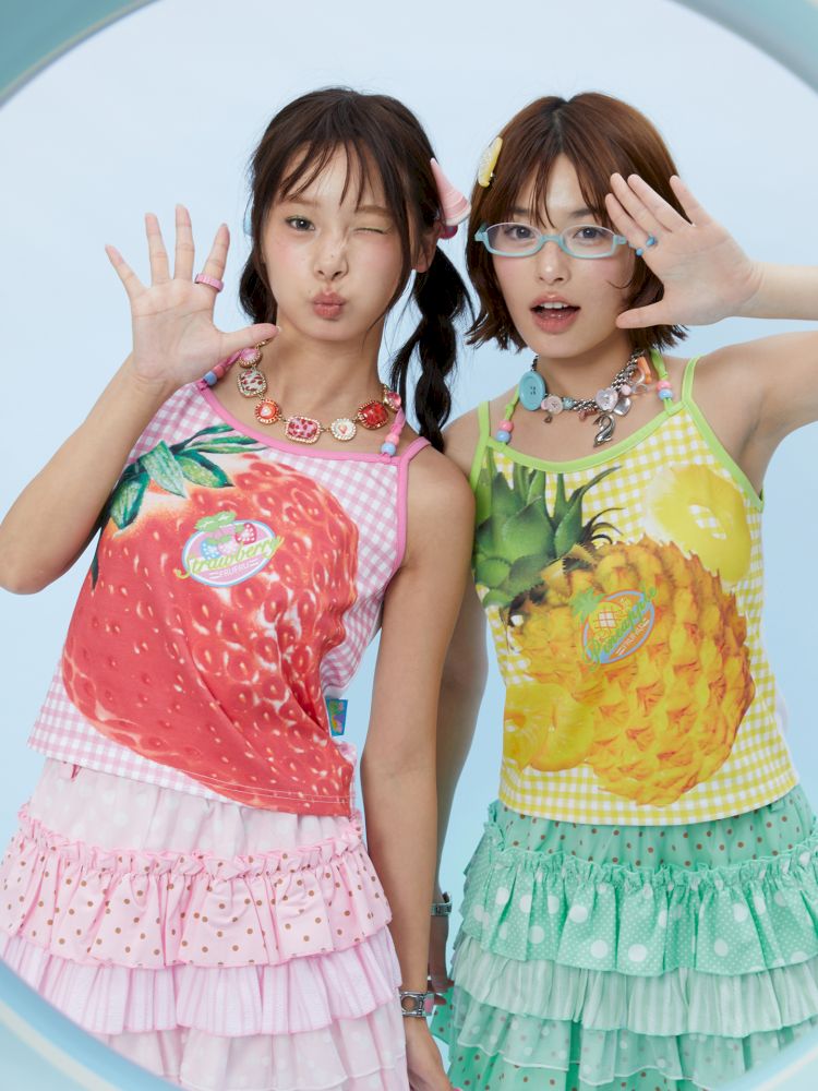 Fruit girl tank top【s0000012862】