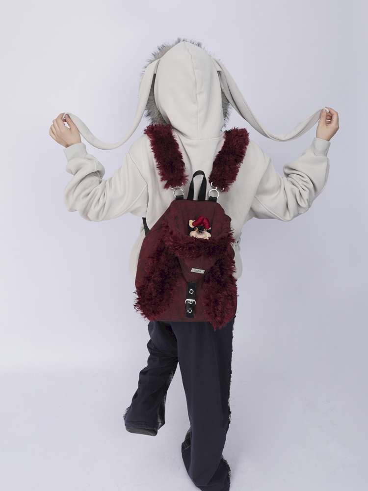 Rabbit Ears Cute Fur Crossbody School Bag【s0000014620】