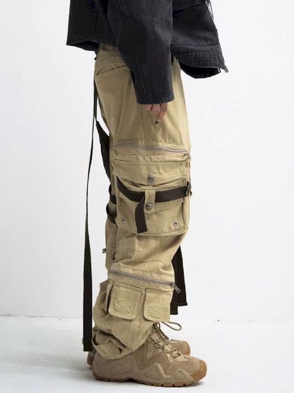 MULTI POCKETS STRAIGHT WORK PANTS [S0000010448]