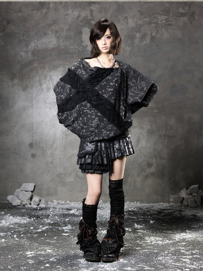 Cross Bat Sleeve Top【s0000015946】