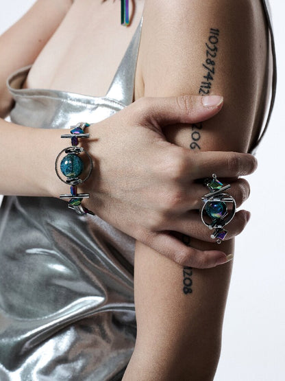 Time Space Heavy Punk Bracelet【s0000018819】