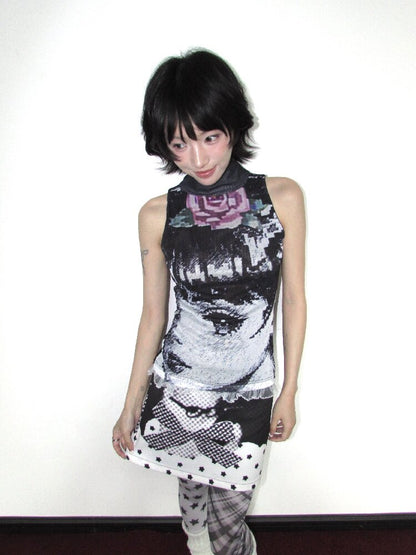 Ancient Polka Dot Star Cat Skirt【s0000018657】