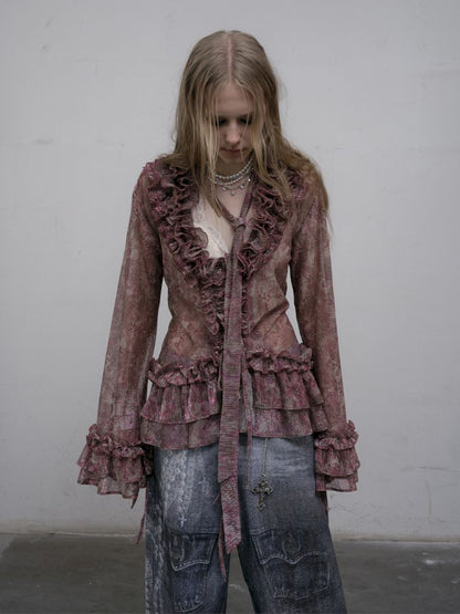 Long Sleeve Flared Sun Protection Shirt【s0000012328】