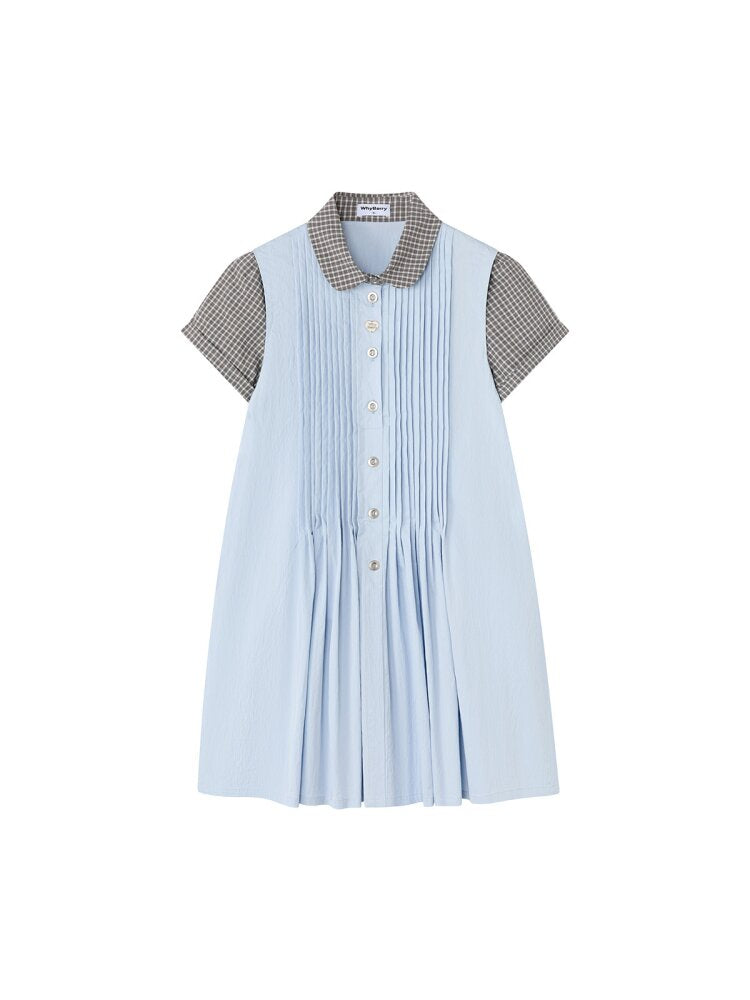 Rain Falling Organ Fake Two Dress【s0000015685】