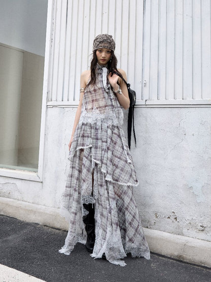 Romantic Irregular Lace Patchwork Dress【s0000016862】