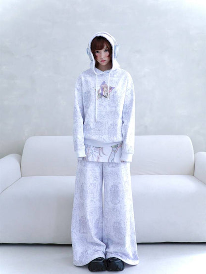 Star-Print Hoodie【s0000014438】