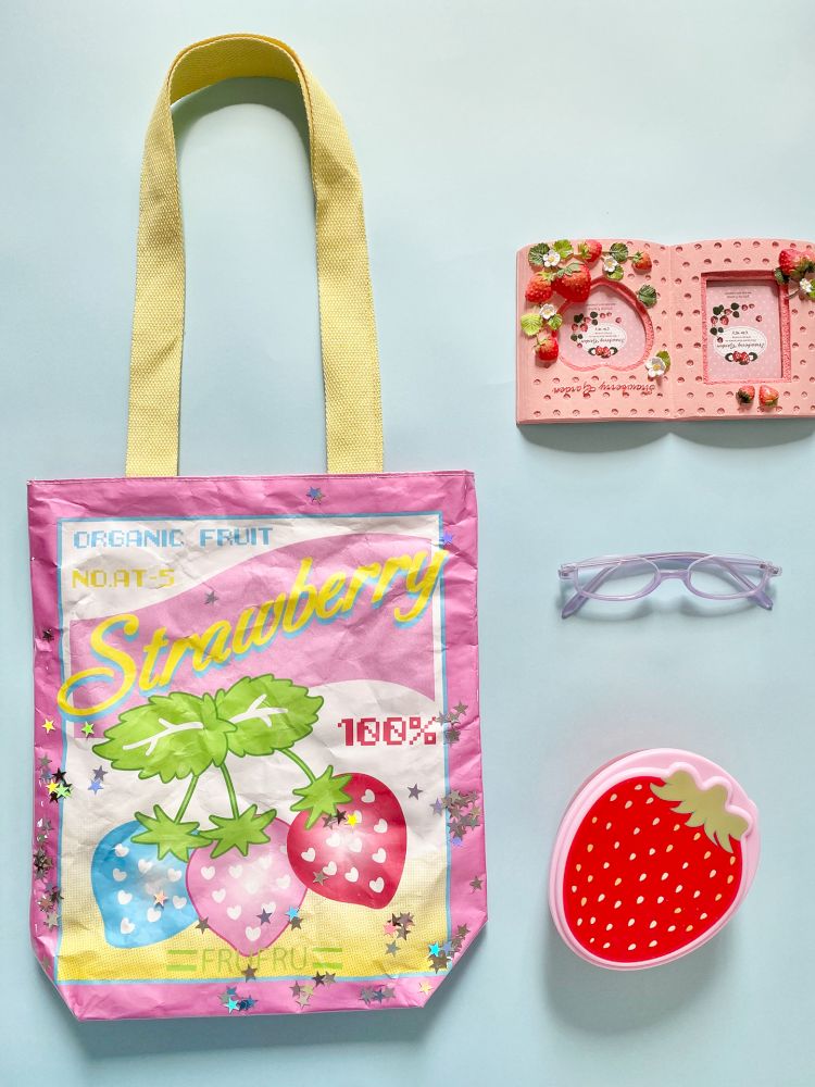 Colorful fruit print shoulder bag【s0000012861】